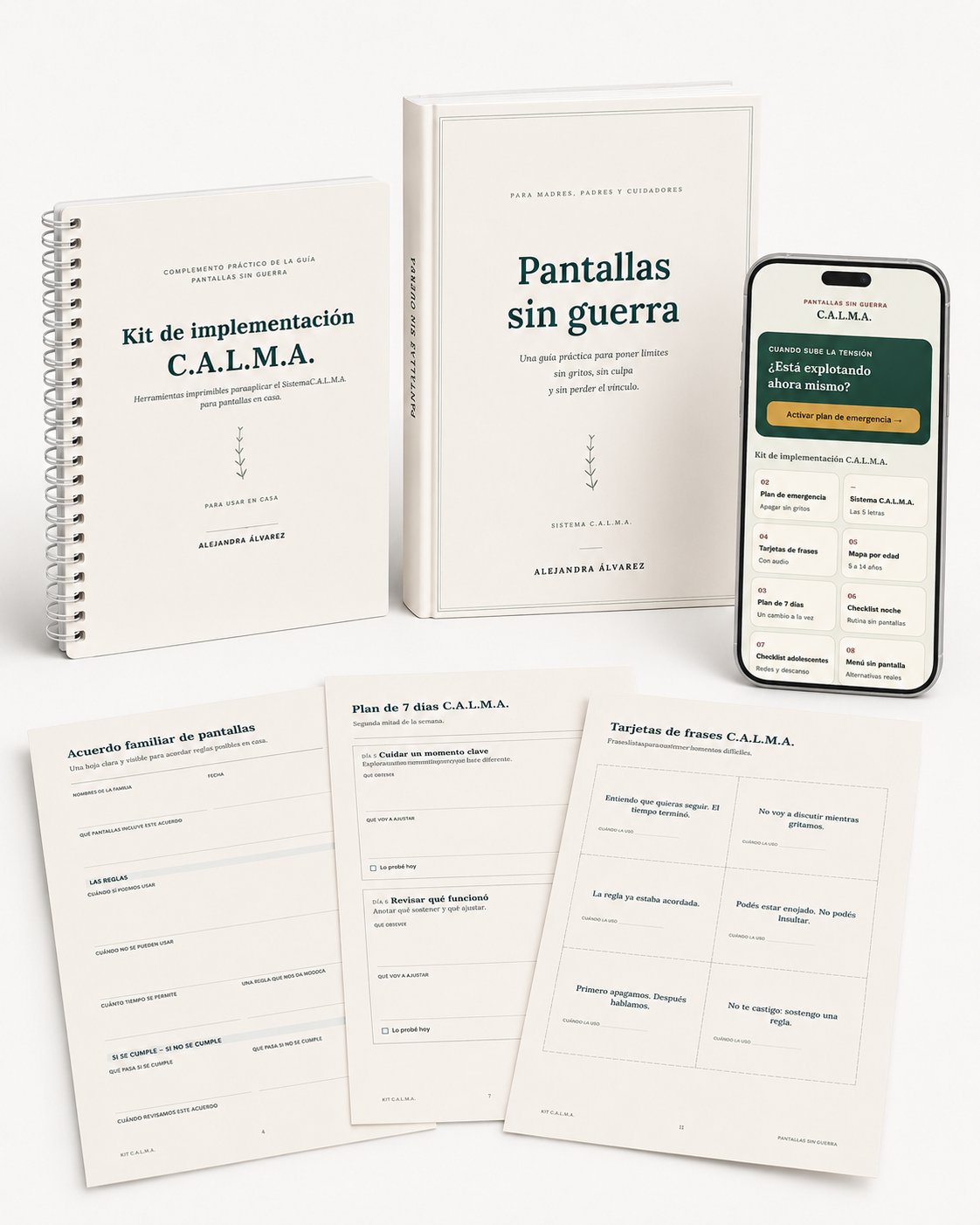 Pantallas sin guerra | Guía práctica + Kit + App CALMA